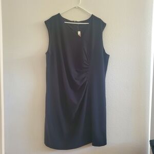 NWT - The Limited Black Sleeveless Draped Midi Dress Size 3X